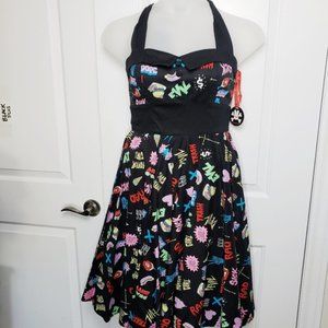 Hell Bunny Horror print Dress Size Small or Medium